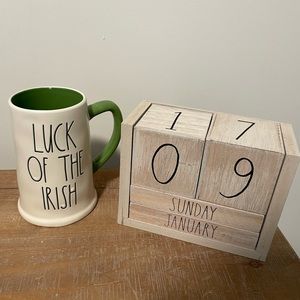 New Rae Dunn luck of the Irish beer stein